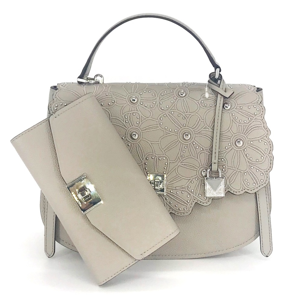 Michael Kors Cassie Large TH Satchel Wallet Set